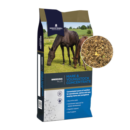 D&H Mare & Youngstock hestefoder i 20 kg sæk fra Dodson & Horrell