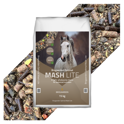 Brogaarden Mash Lite hestemash i 15 kg sæk