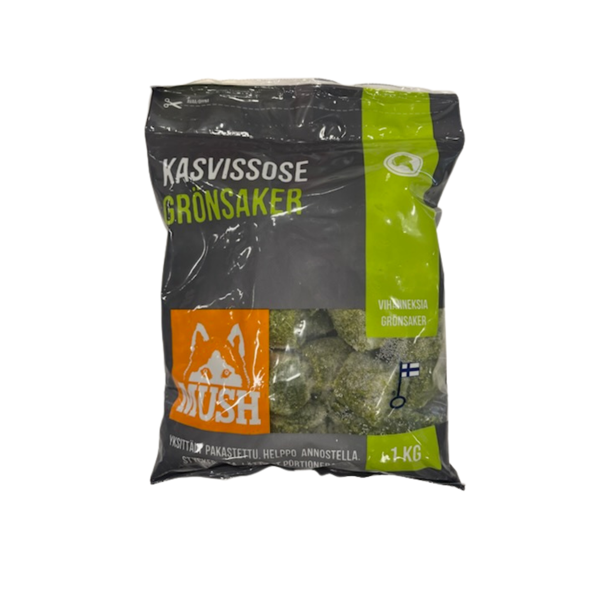 MUSH Grøntsager i 1 kg pose til hunde