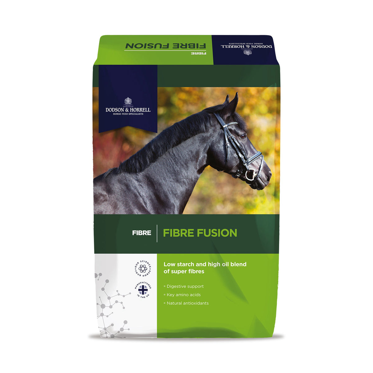 D&H Fibre Fusion hestefoder i 16 kg sæk fra Dodson & Horrell – billede 3