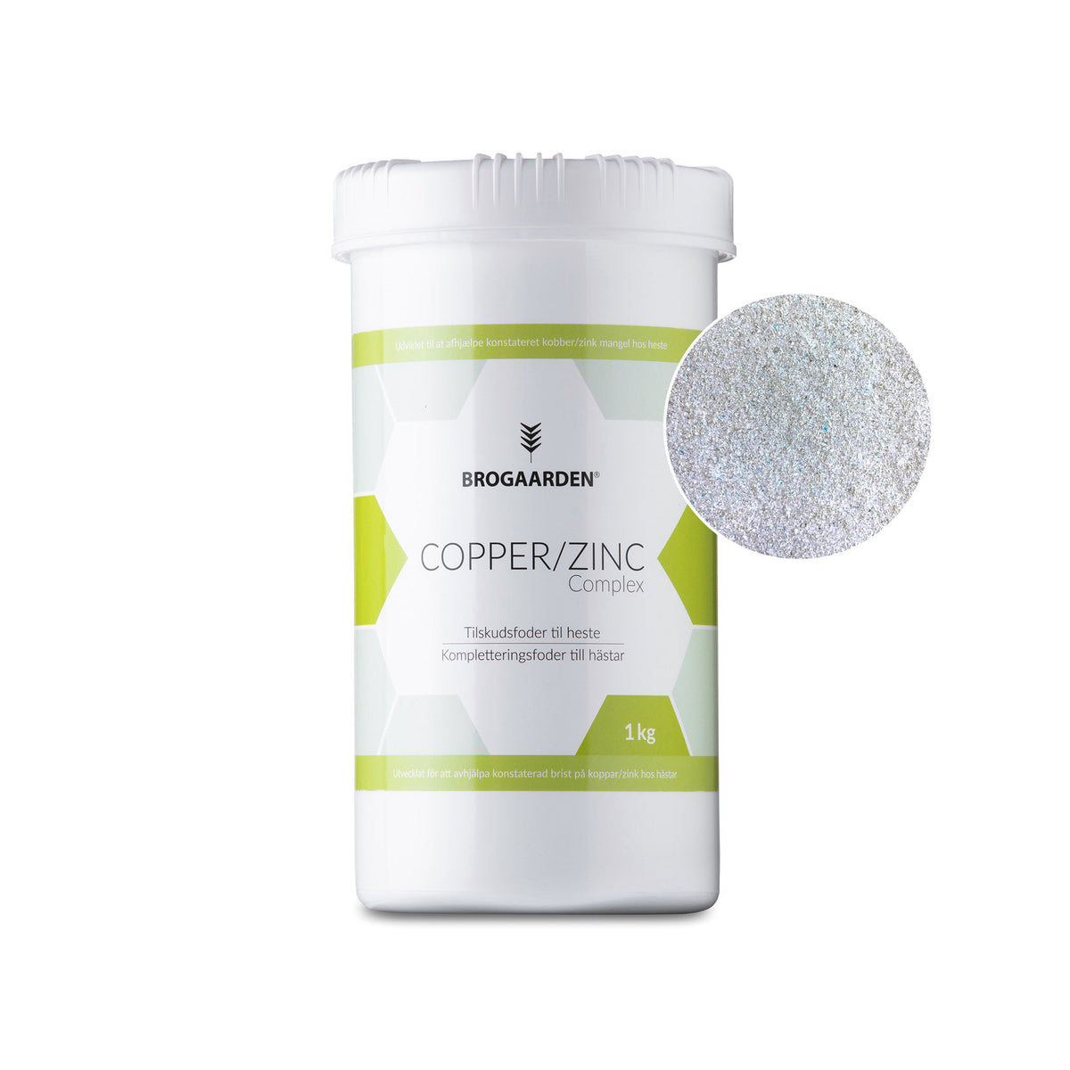 Brogaarden Copper / Zinc Complex hestefoder i 1 kg pose