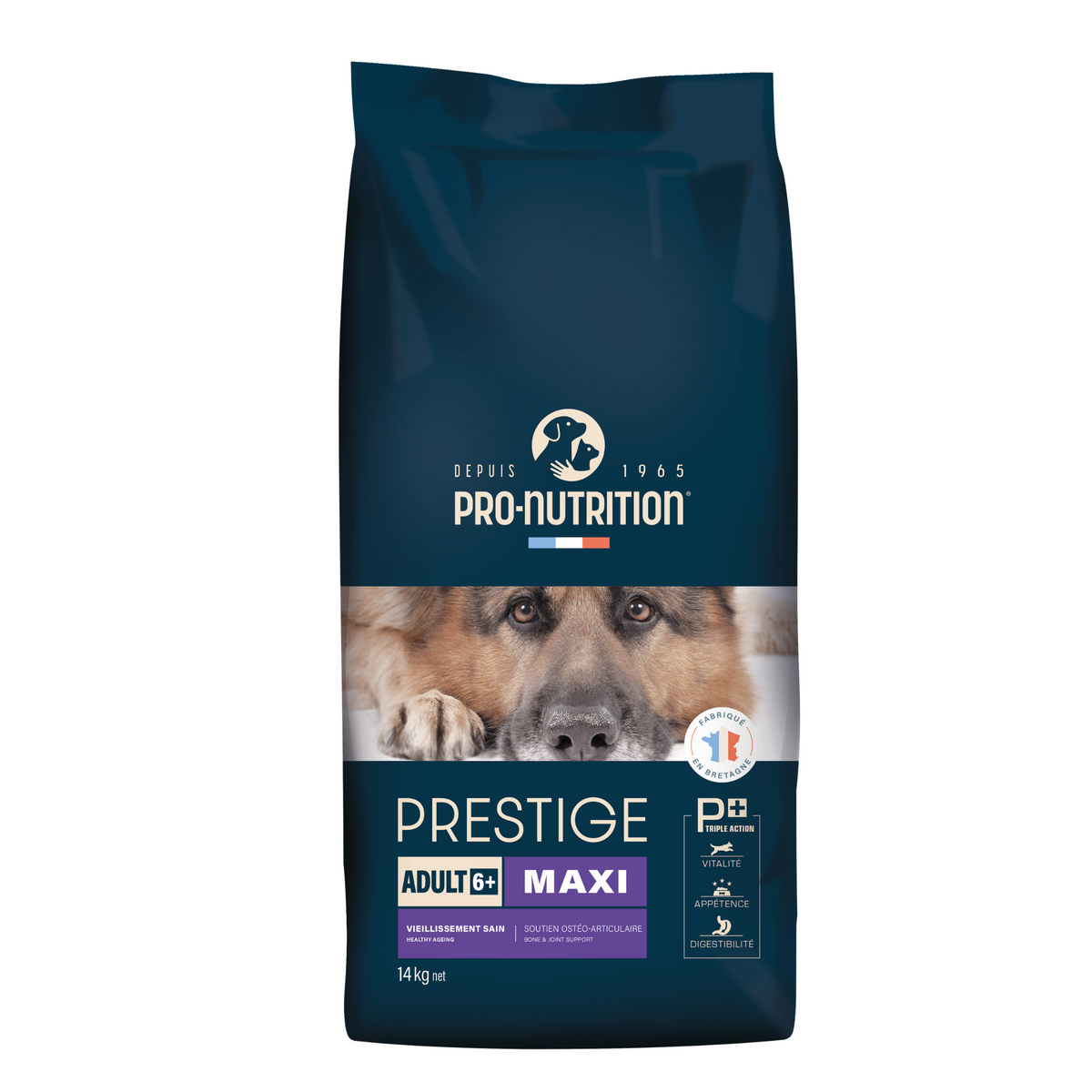 Prestige Adult Maxi 6+ i 14 kg sæk til hunde