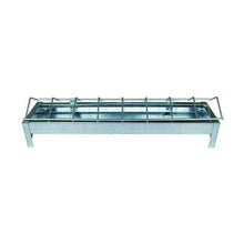 Galvaniseret Fodertrug 7,5 x 30 cm i 30 cm pakning til høns fra Brogaarden