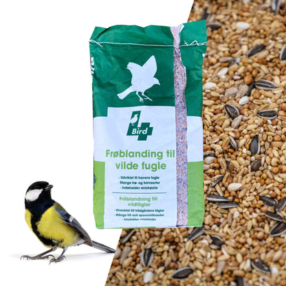 4Birds Vildfugleblanding Standard i 15 kg sæk vildtfuglefoder fra 4Bird