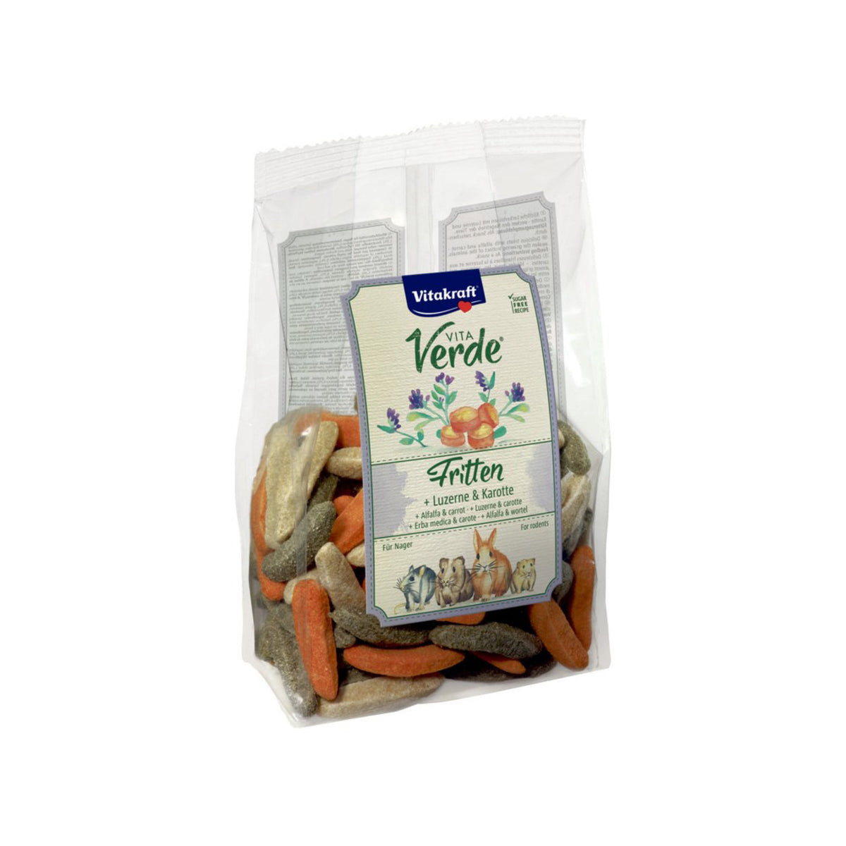 Vita Verde Fritten Snack Gulerod & Lucerne til kaniner og gnavere fra Vitakraft