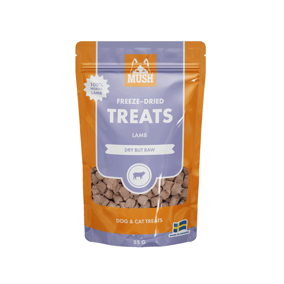 MUSH Treat Lam i 55 g pose