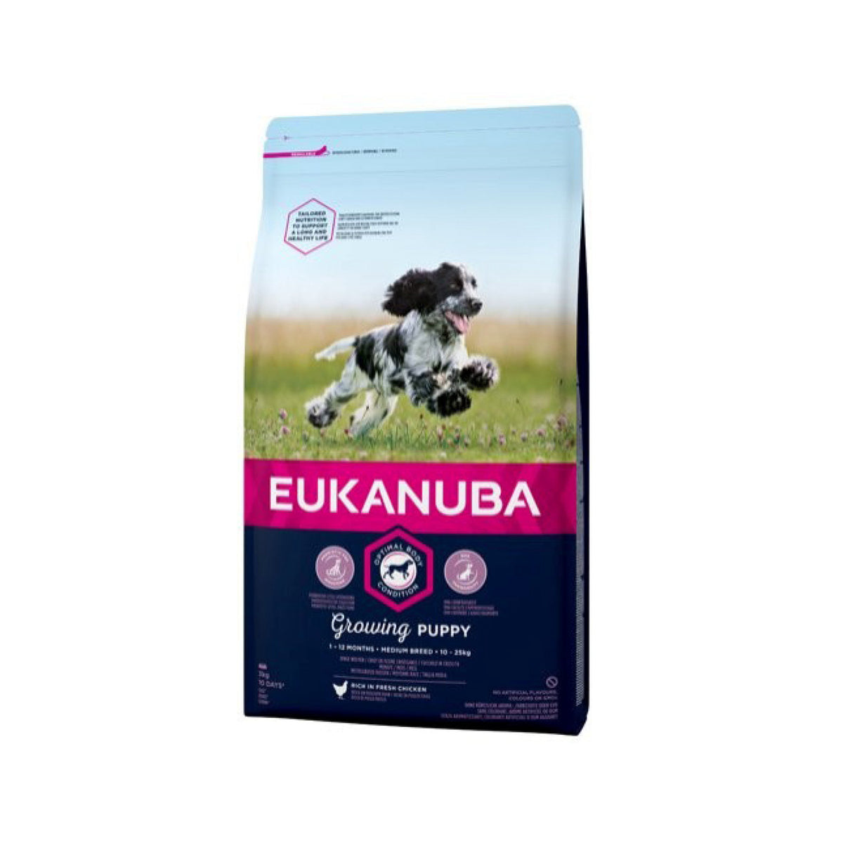 Eukanuba Puppy Medium Breed i 3 kg pose til hunde