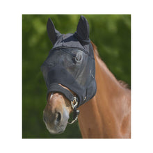 Waldhausen Premium Fluemaske m. Ører Sort Pony til heste