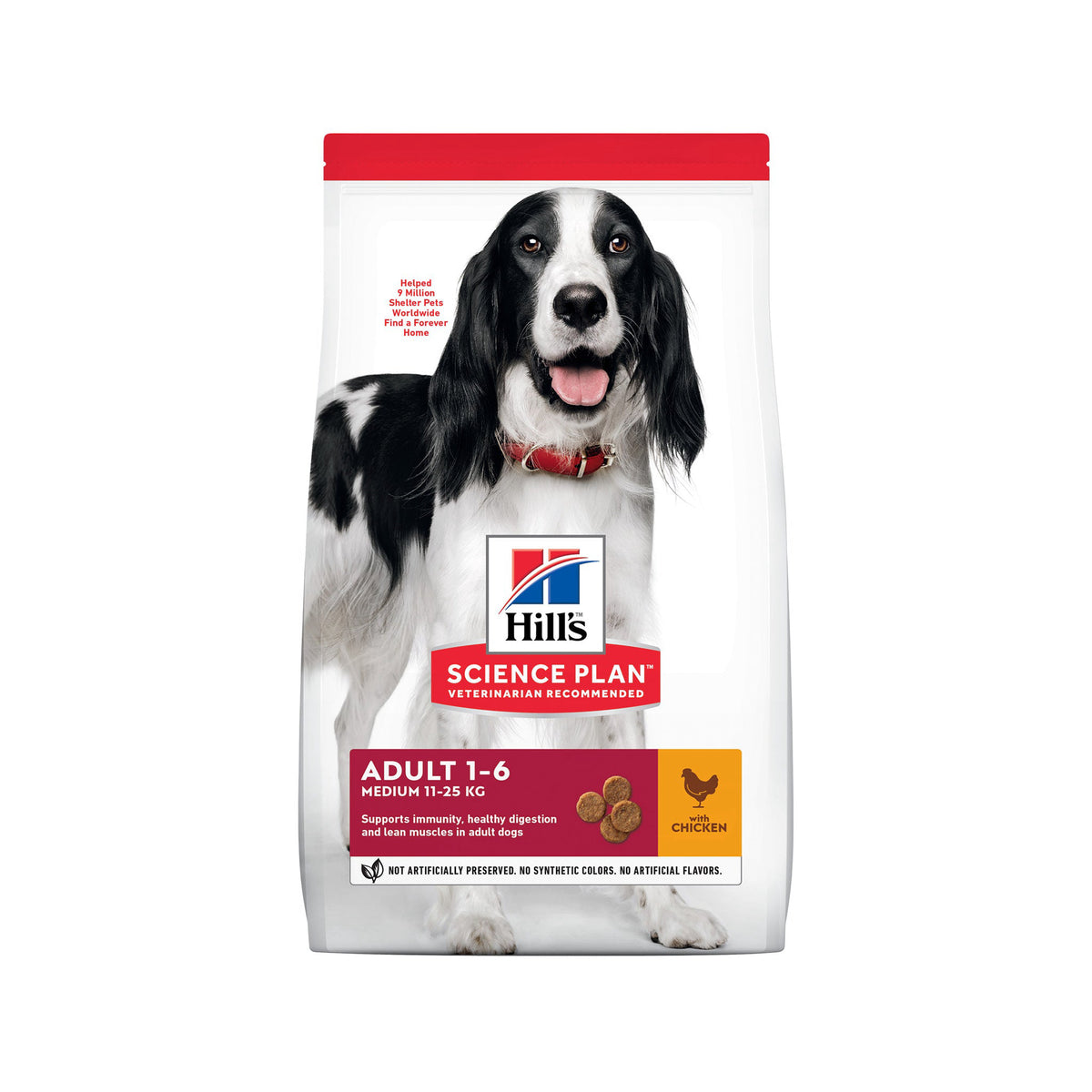 Hill’s Adult Medium Breed Kylling i 2,5 kg pose til hunde fra Hills