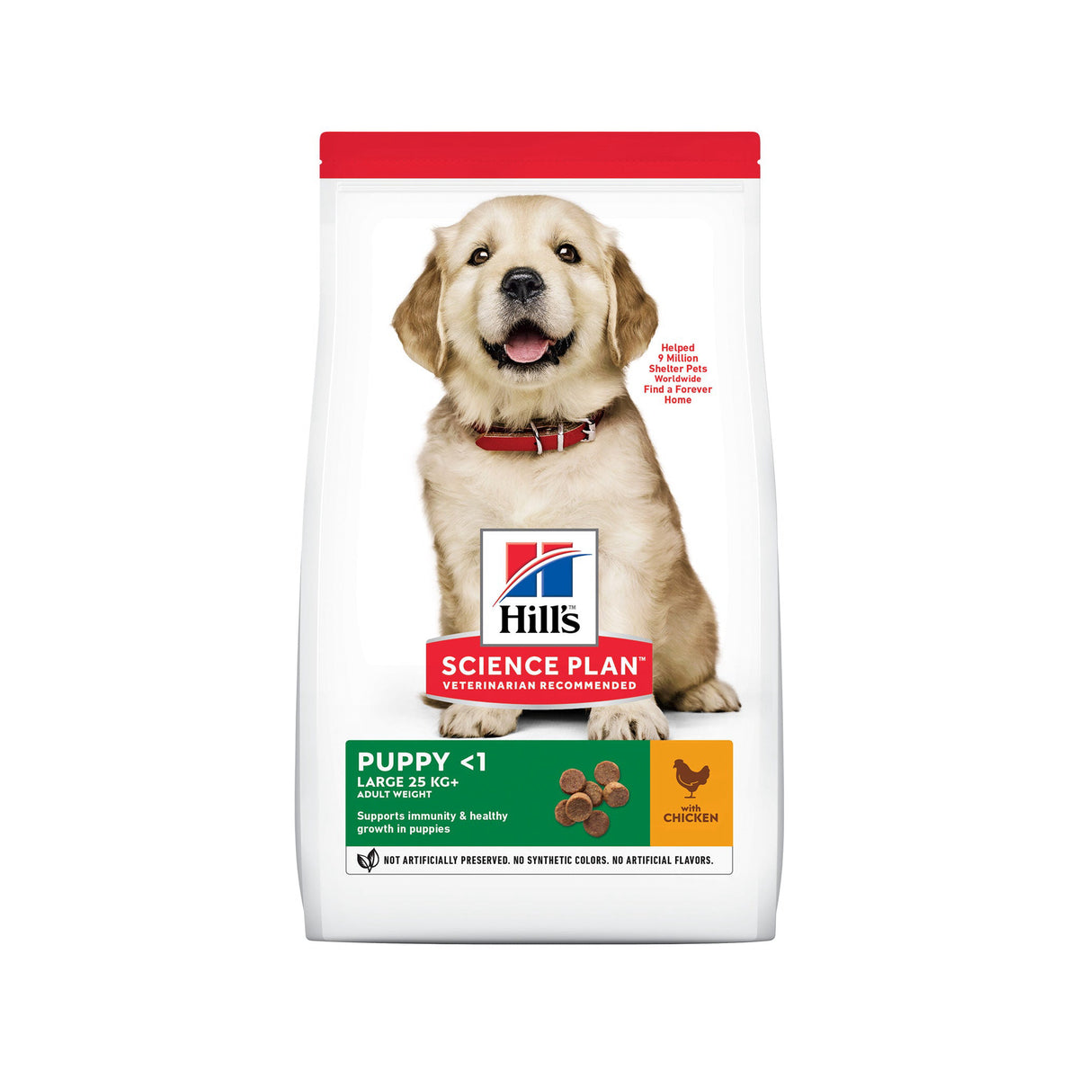 Hill’s Puppy Large breed Kylling i 12 kg sæk til hunde fra Hills