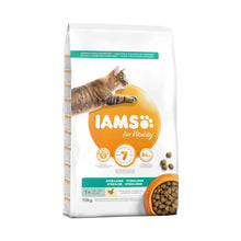 IAMS Light / Sterillised Kylling i 10 kg sæk til katte