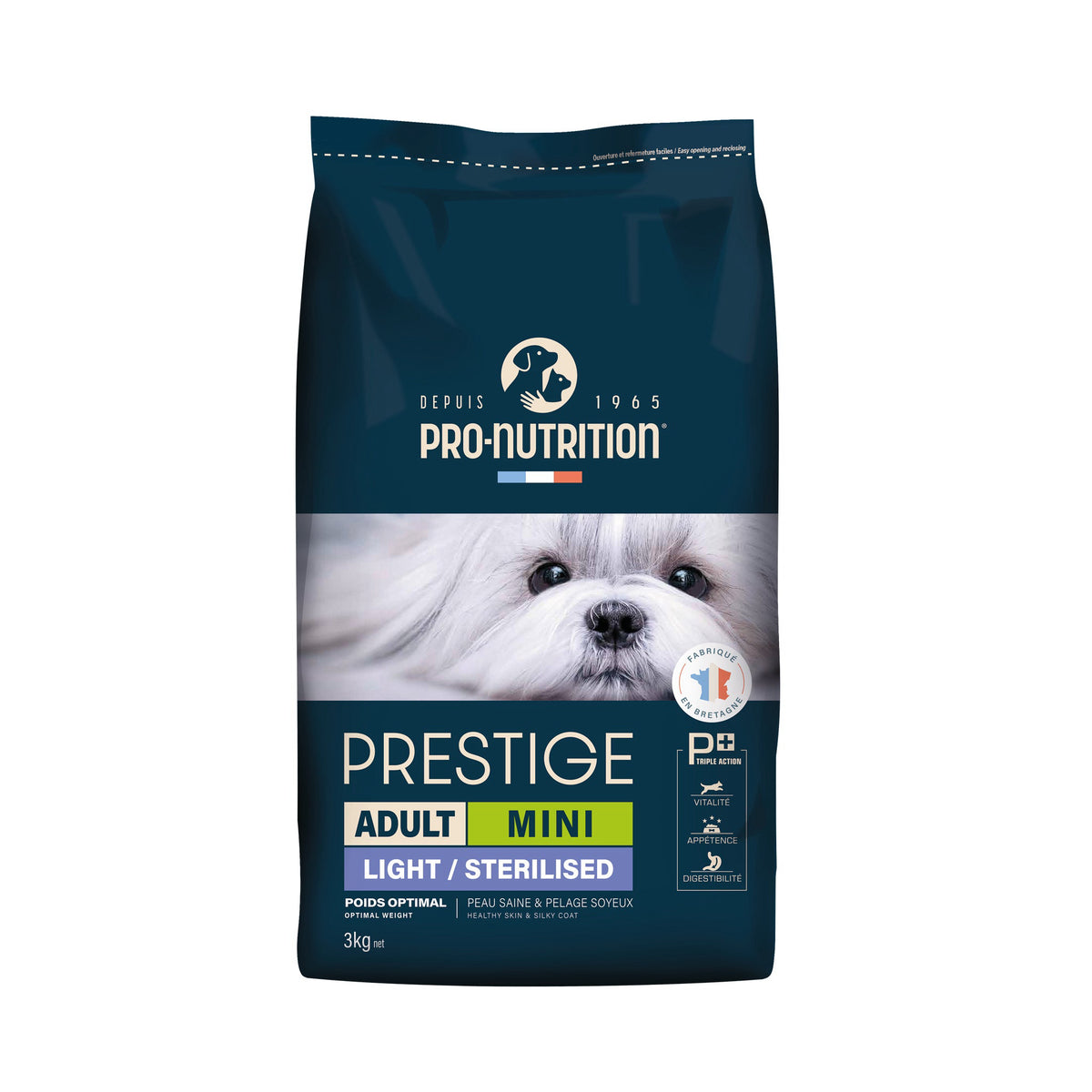 Prestige Adult Mini Light / Sterilised i 3 kg pose til hunde