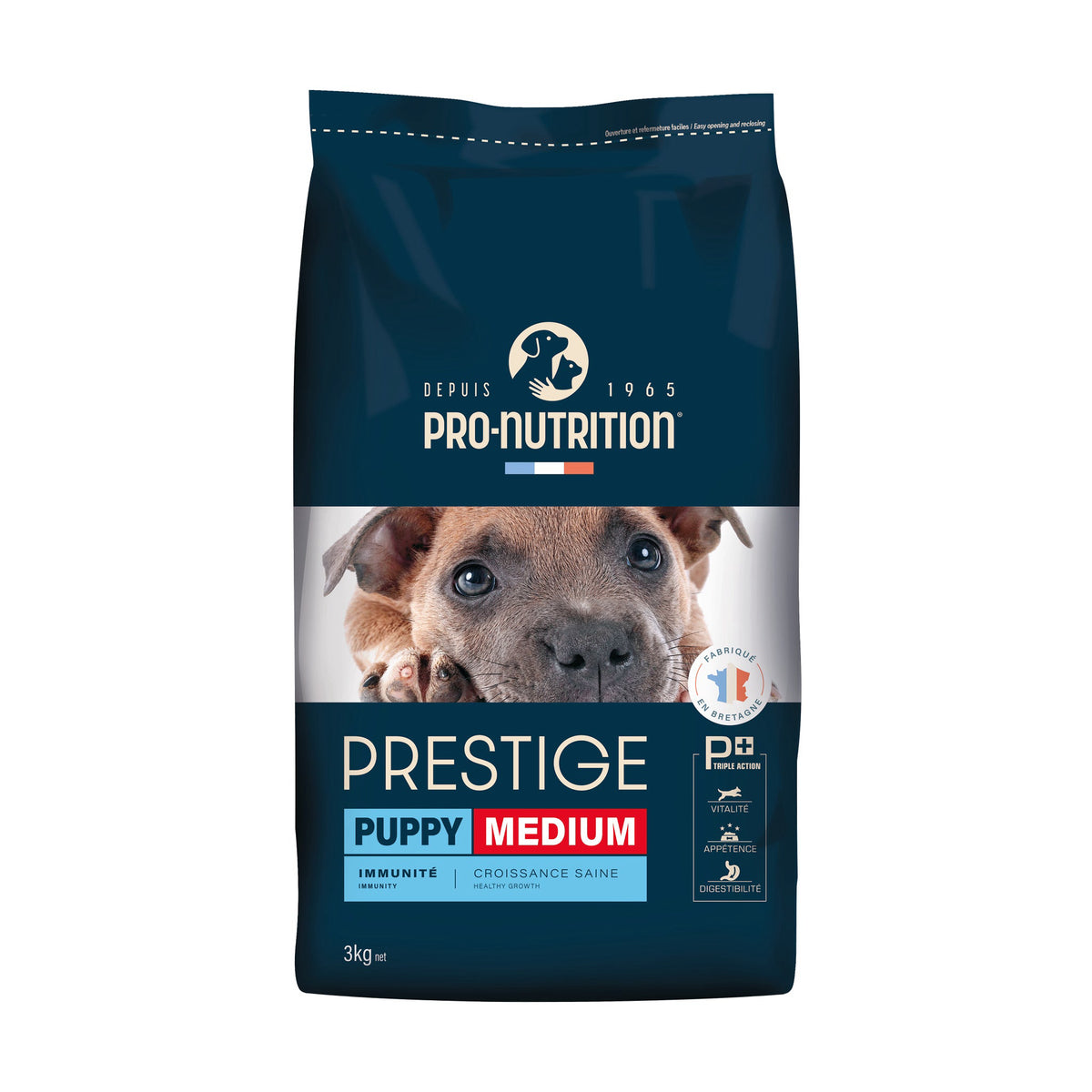 Prestige Puppy Medium i 12 kg sæk til hunde
