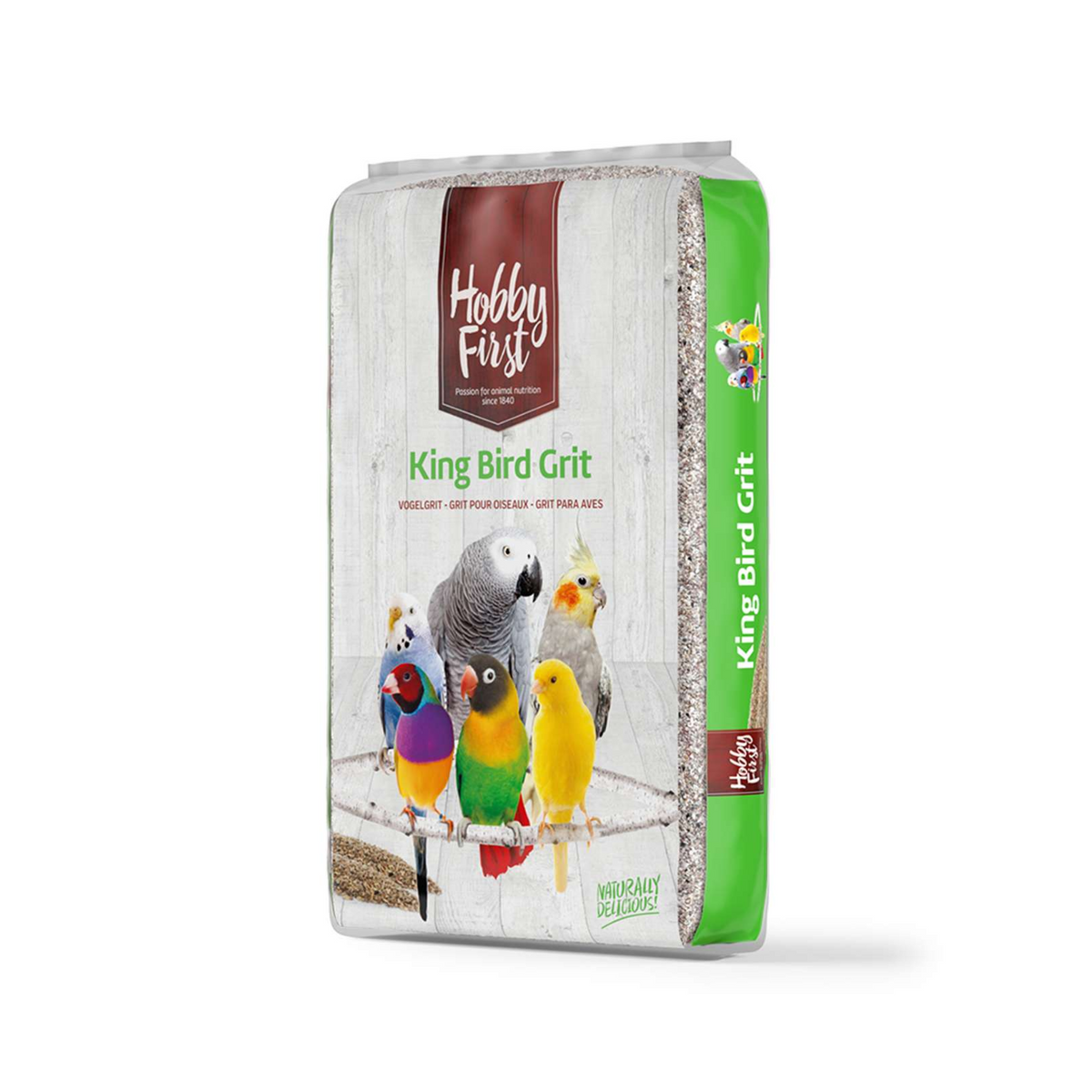 King Bird Grit i 20 kg sæk til høns fra Natural Brande