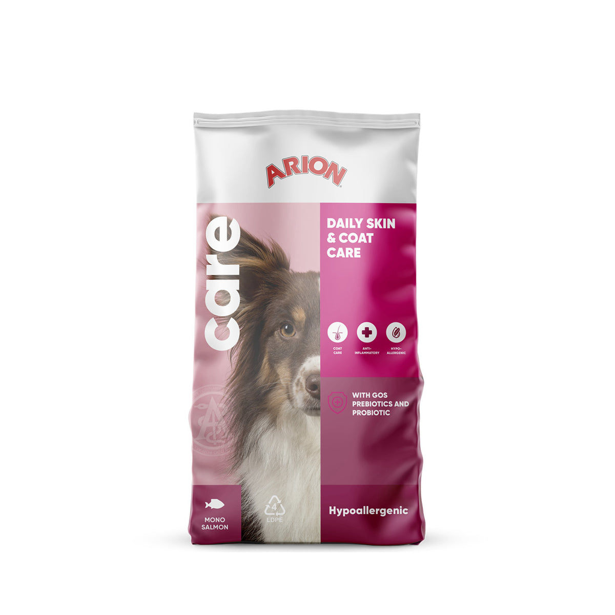 ARION Care Hypoallergenic Adult Salmon i 2 kg pose til hunde
