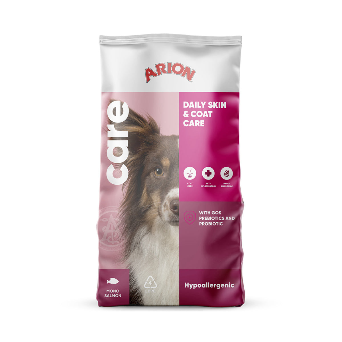 ARION Care Hypoallergenic Adult Salmon i 12 kg sæk til hunde