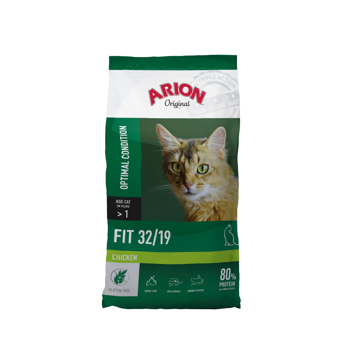 ARION Cat Fit Optimal Condition Chicken i 2 kg pose til katte