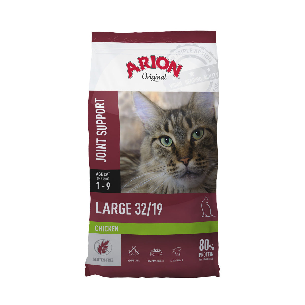 ARION Cat Large Joint Support Chicken i 7,5 kg pose til katte