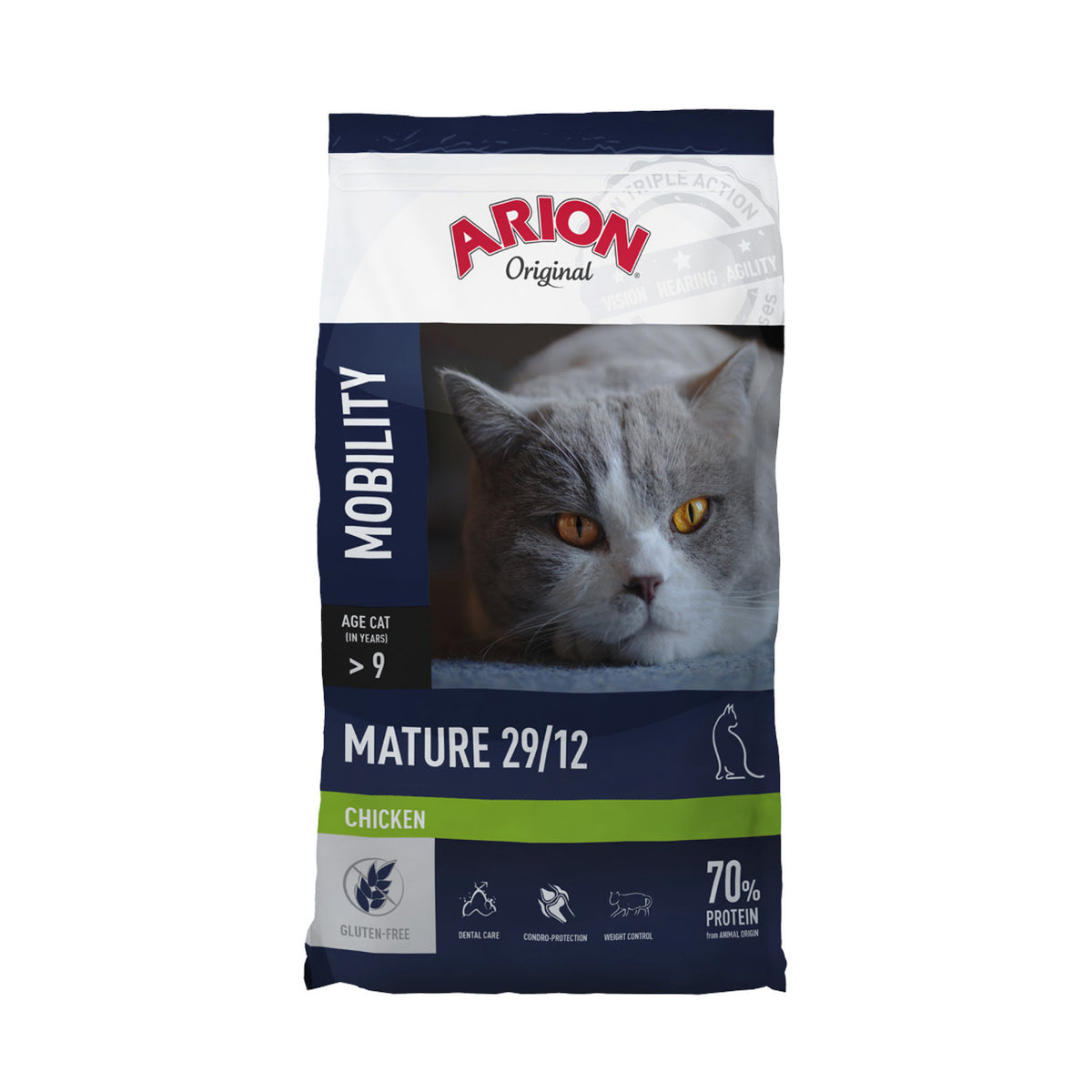 ARION Cat Mature Mobility Chicken i 7,5 kg pose til katte