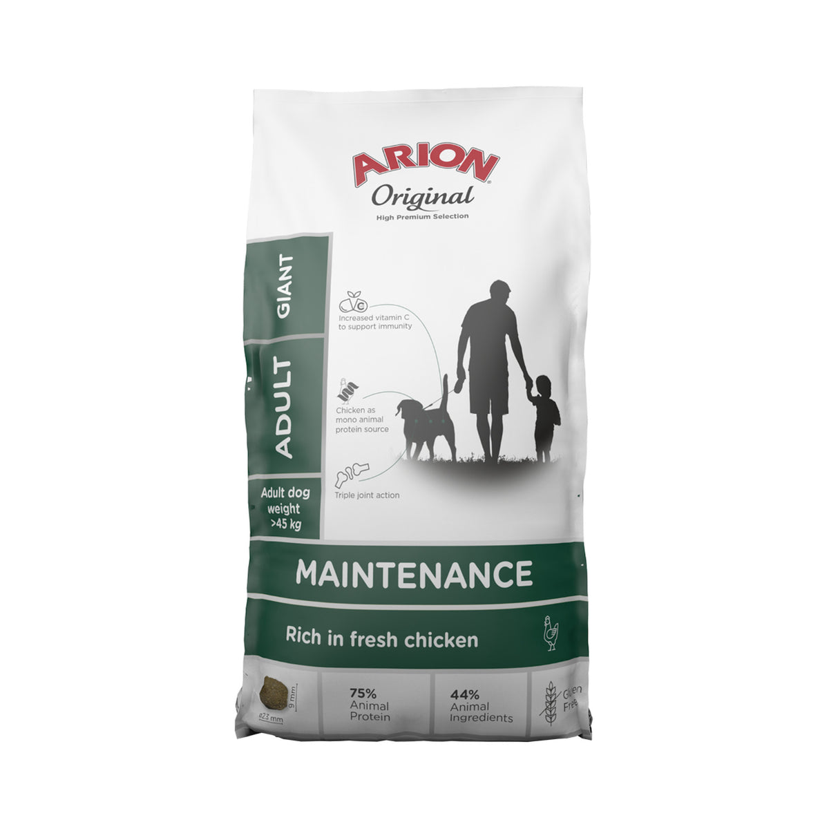 ARION Maintenance Adult Giant Chicken i 12 kg sæk til hunde