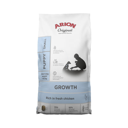 ARION Growth Puppy Small Chicken i 7 kg pose til hunde