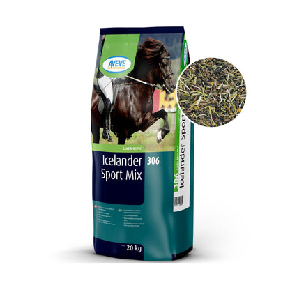 Aveve Icelander Sport Mix 306 i 20 kg sæk til heste