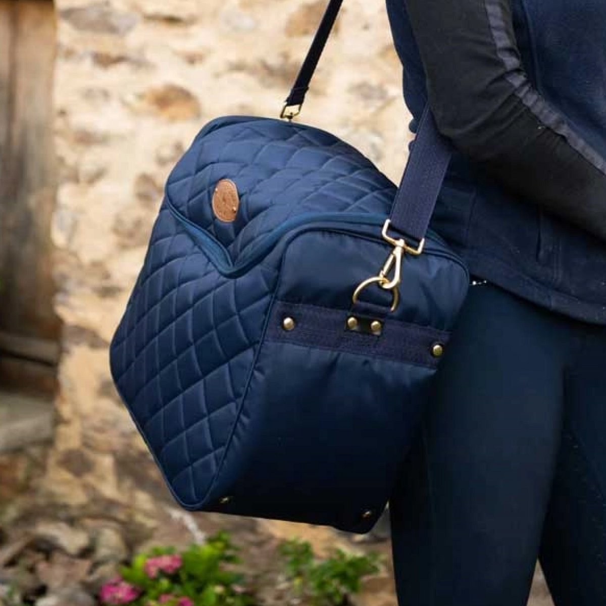 Borstiq Strigletaske / Groomingbag Navy til heste – billede 2