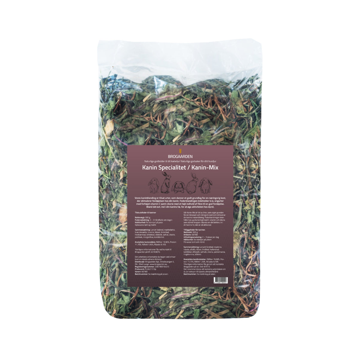 Brogaarden Kanin Specialitet naturlig snack i 500 g pose