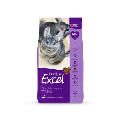 Burgess Excel Chinchilla i 1,5 kg pose til kaniner og gnavere