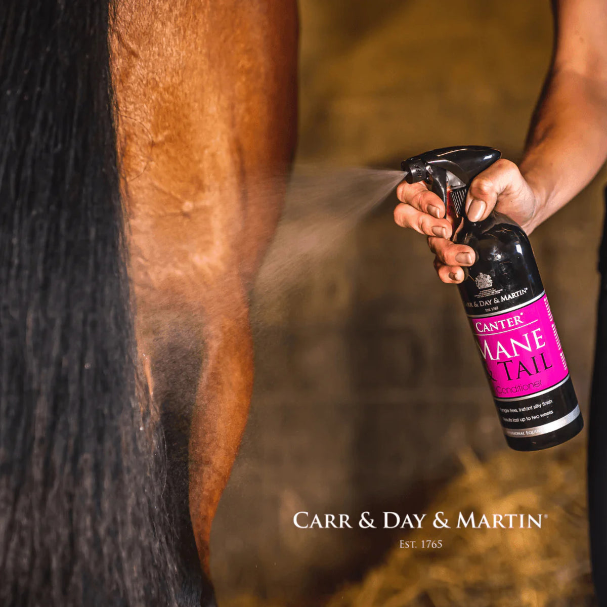 CDM Canter Mane & Tail Spray i 500 ml flaske til heste fra Carr & Day & Martin – billede 2