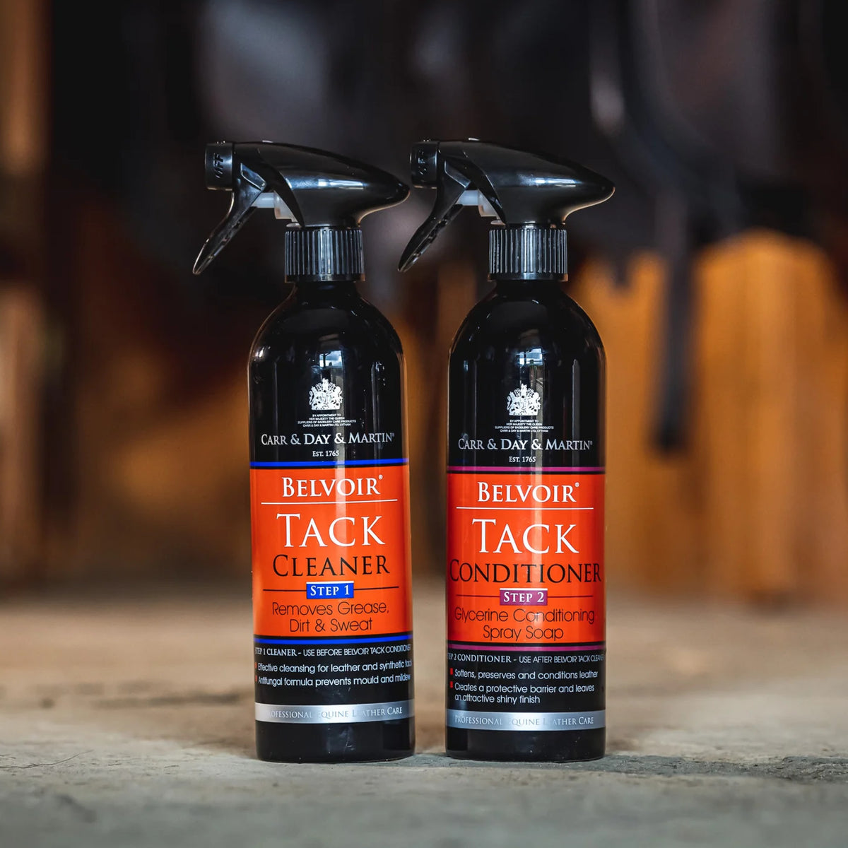 CDM Belvoir Tack Cleaner Step 1 i 500 ml flaske til heste fra Carr & Day & Martin – billede 2