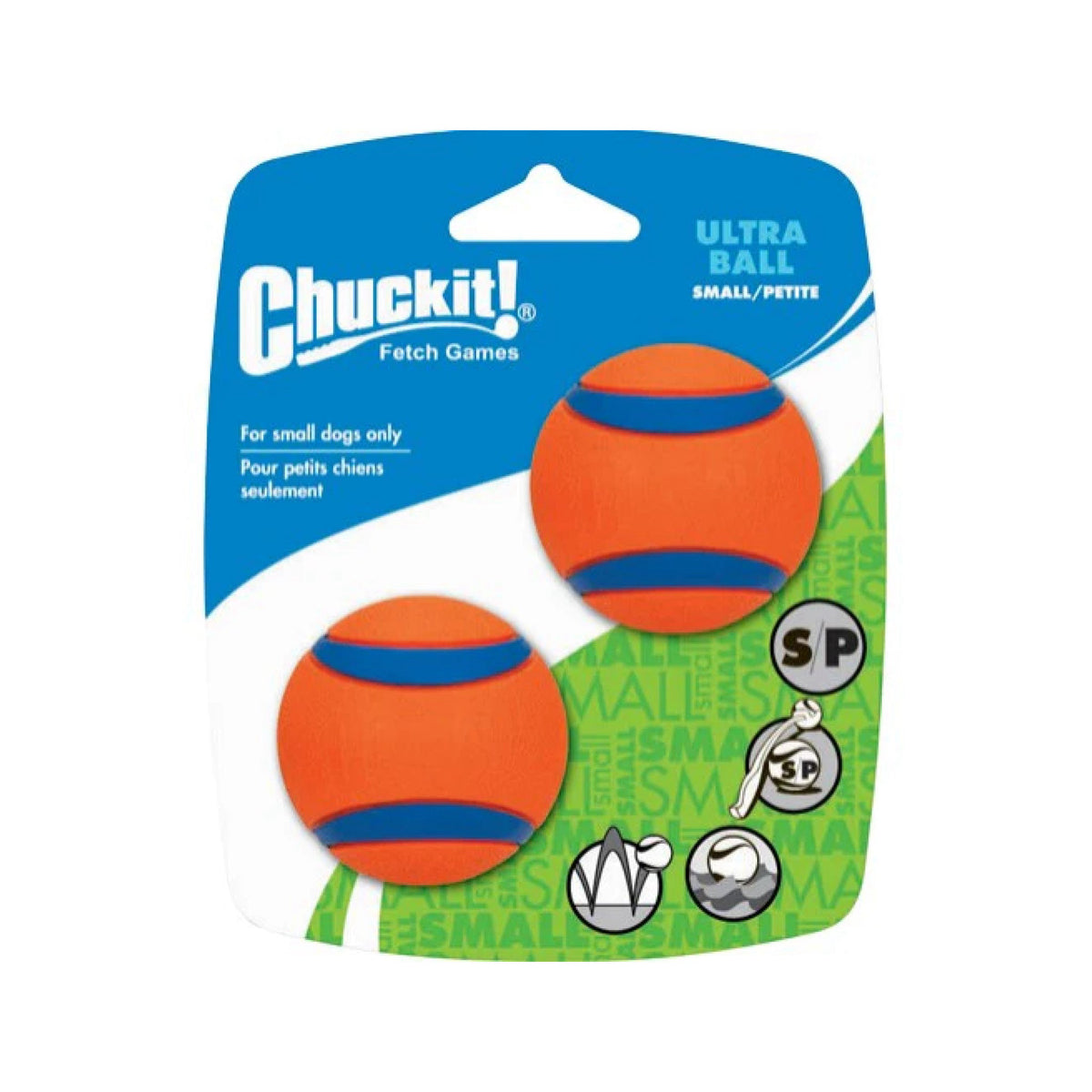 Chuckit Ultra Ball Medium 2 stk i 2 stk pakning til hunde – billede 2