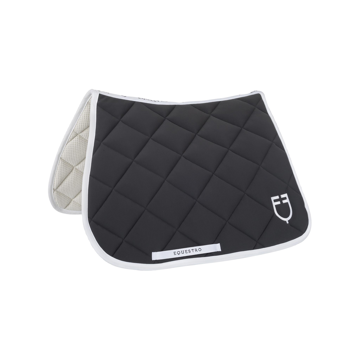 Equestro Underlag Spring 17" Asphalt/White til heste fra Trolle Company A/S