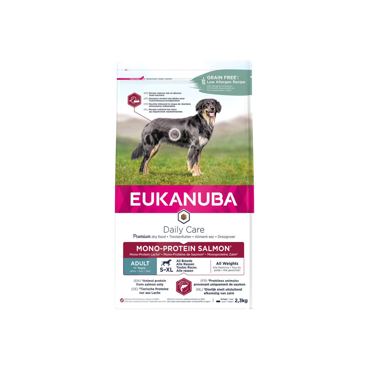 Eukanuba Adult Mono-Protein Salmon Kornfri i 2,3 kg pose til hunde