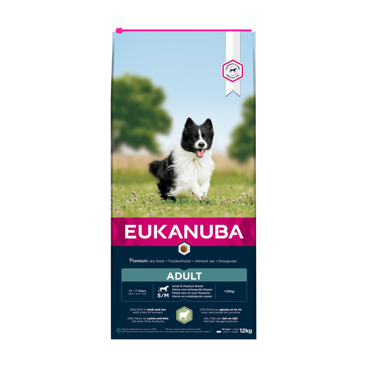 Eukanuba Adult Small/Medium Lam & Ris i 12 kg sæk til hunde