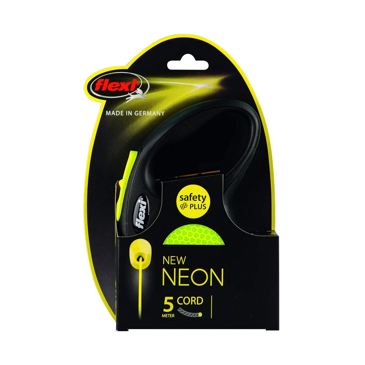 Flexi Classic Hundesnor Neon Gul til hunde – billede 3