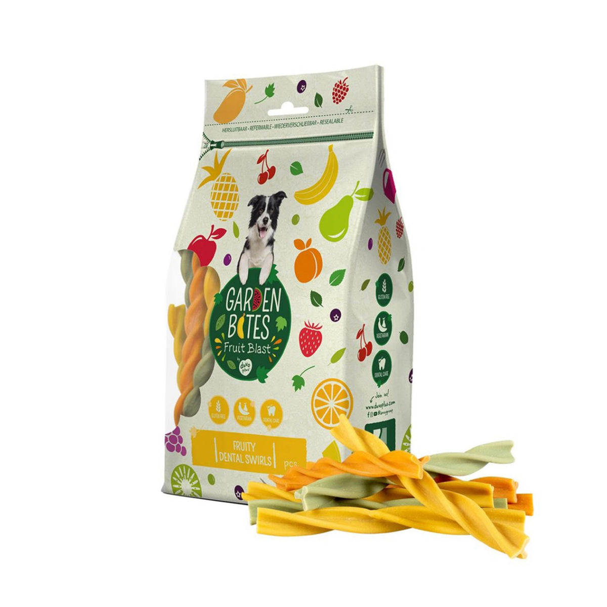 Garden Bites Fruity Swirls Dental Sticks til hunde fra Øvrige