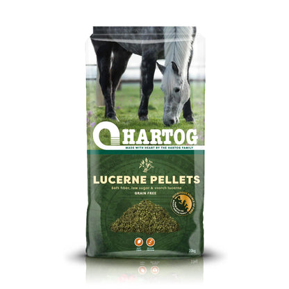 Hartog Lucerne Pellets i 20 kg sæk til heste