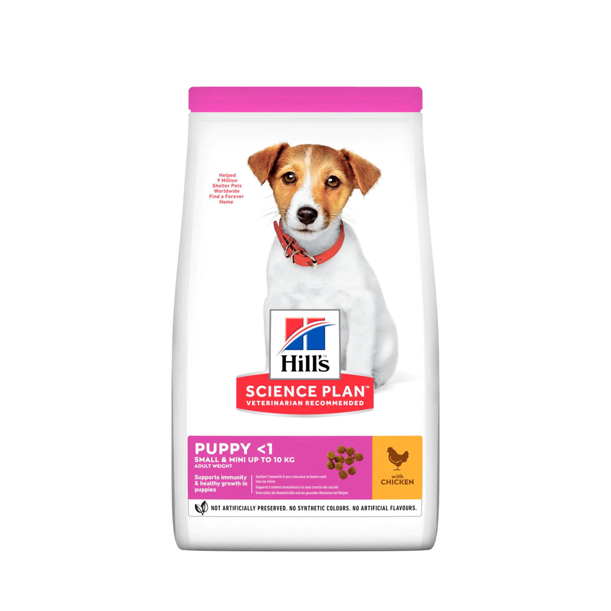 Hills Puppy Small & Mini Chicken i 1,5 kg pose til hunde