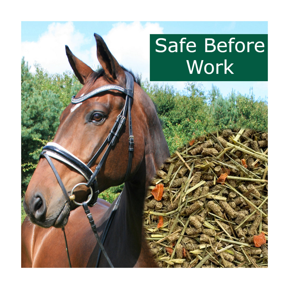 HorsePro Safe Before Work i 20 kg sæk til heste fra NAG