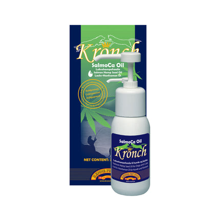 Kronch SalmoCa Olie i 250 ml flaske til hunde