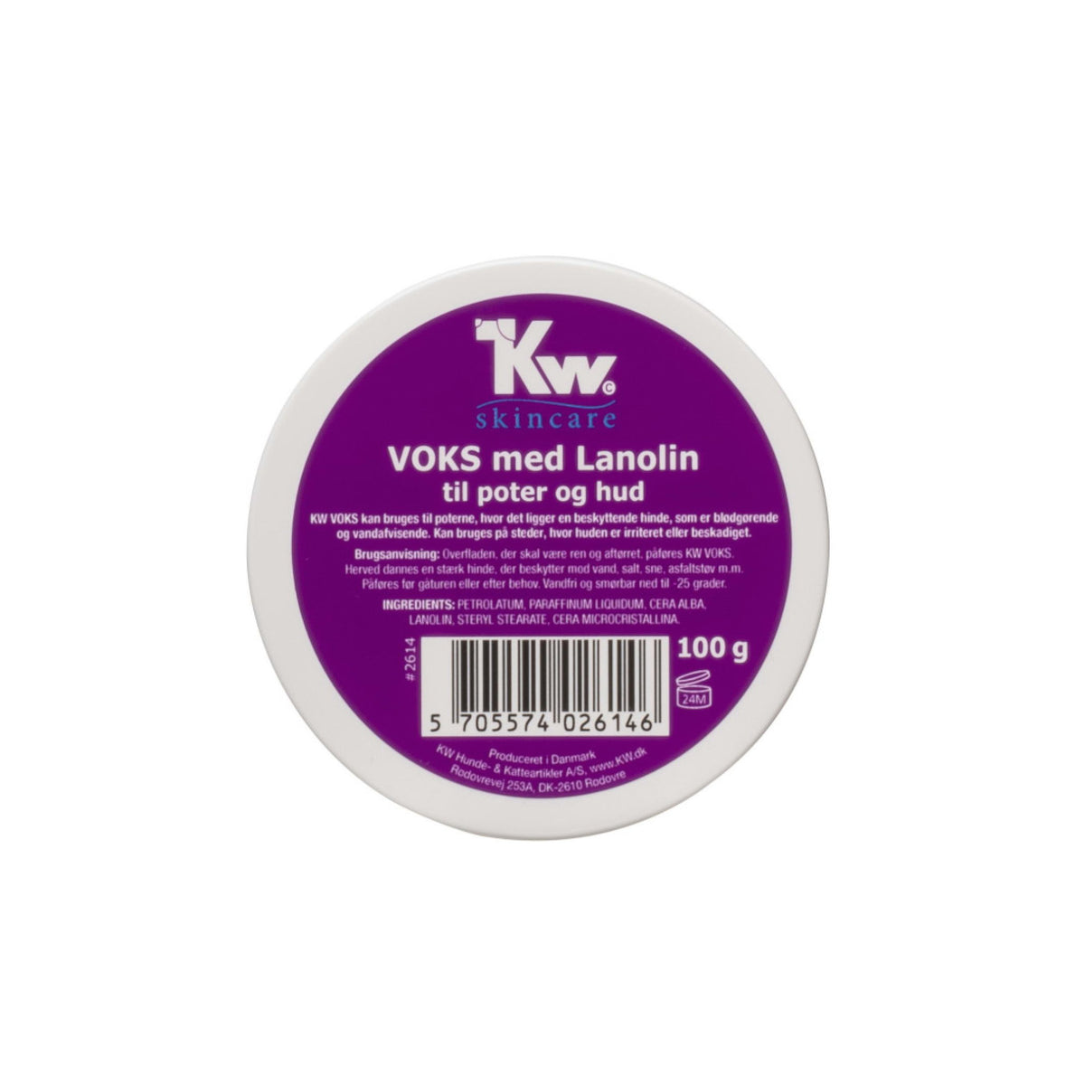 KW Potevoks m. Lanolin i 100 g pose til hunde
