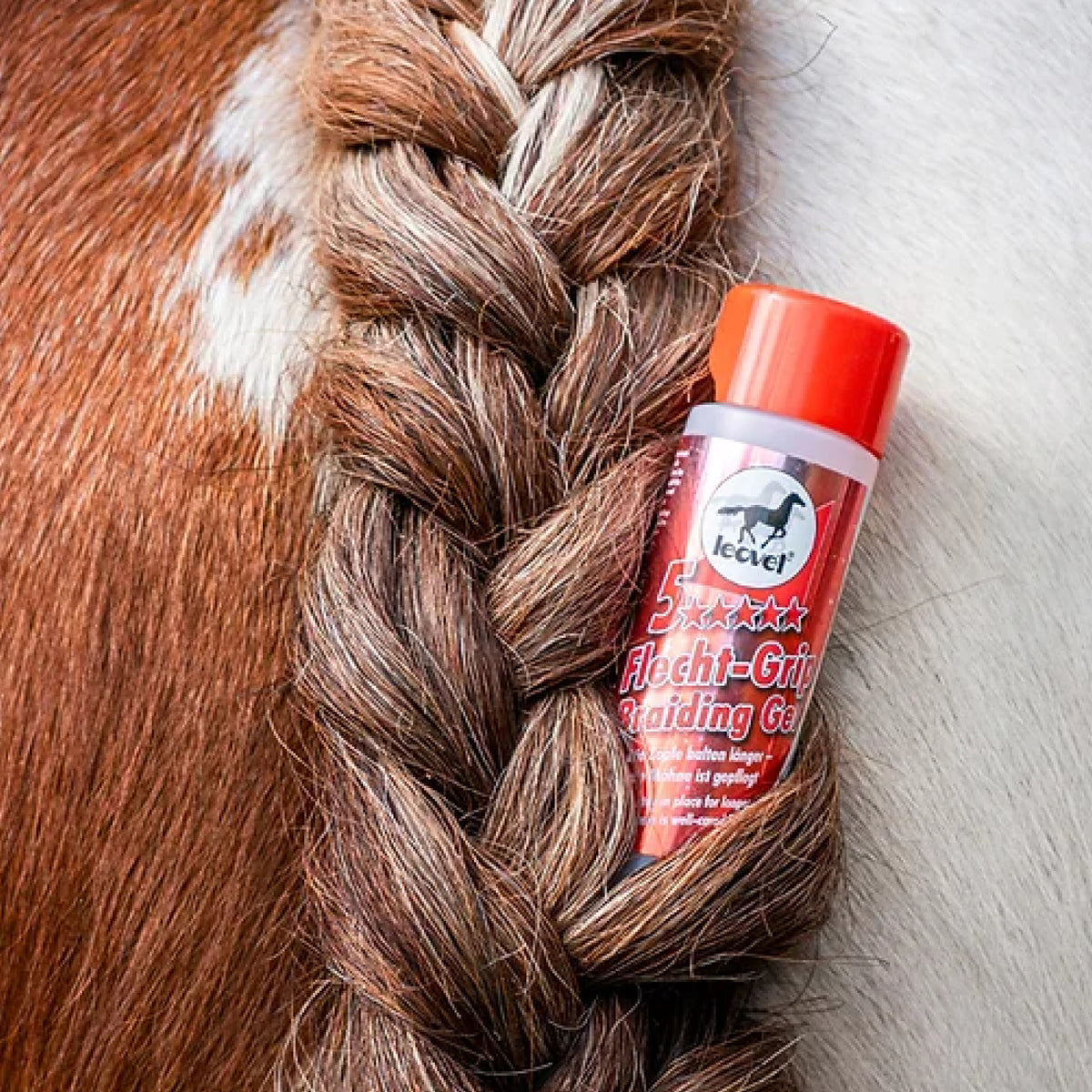 Leovet 5-Star Braiding Gel i 200 ml flaske til heste – billede 2