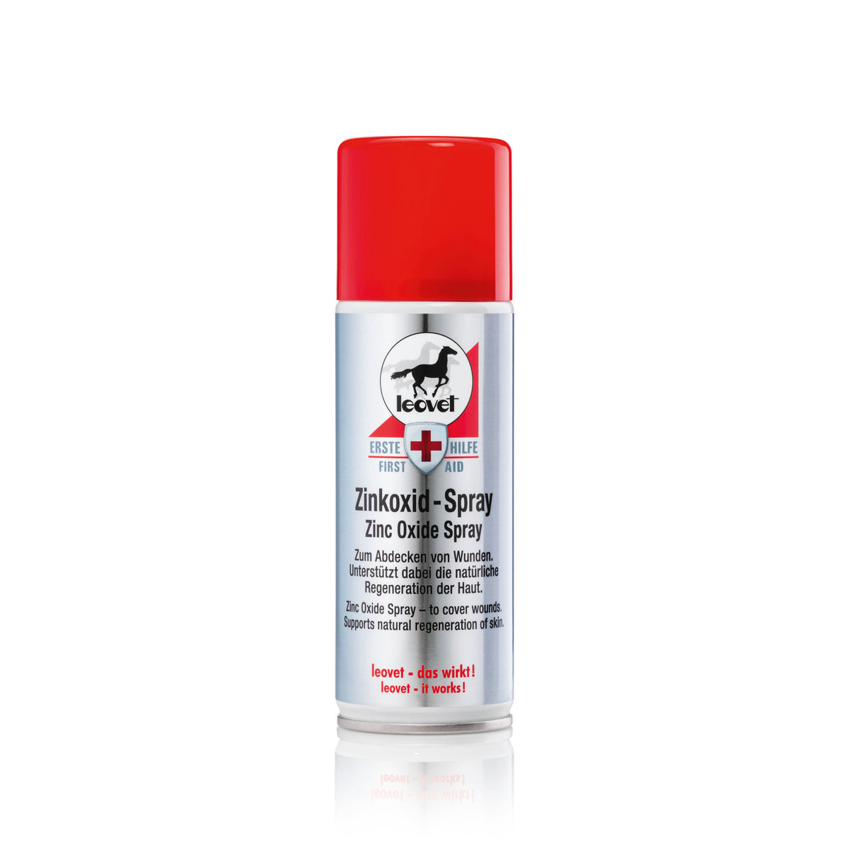 Leovet First Aid Zinc Oxide Spray i 200 ml flaske til heste