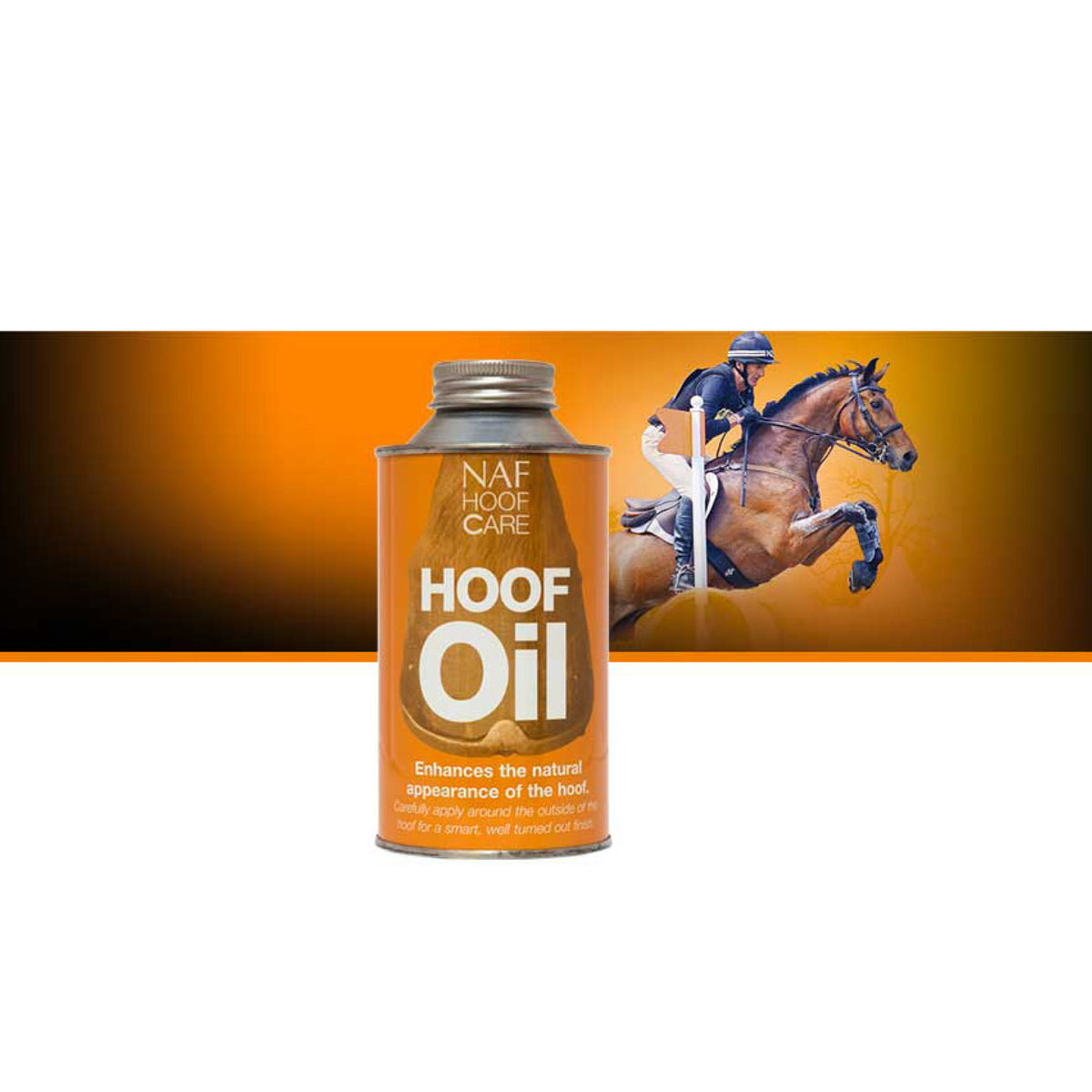 NAF Hoof Oil Hovolie i 500 ml flaske til heste – billede 2