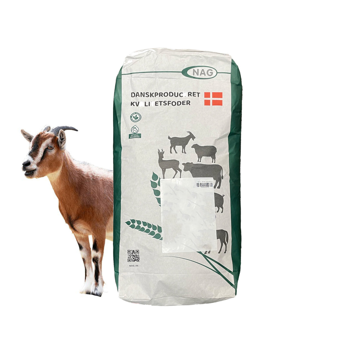 Gedefoder i 20 kg sæk fra NAG