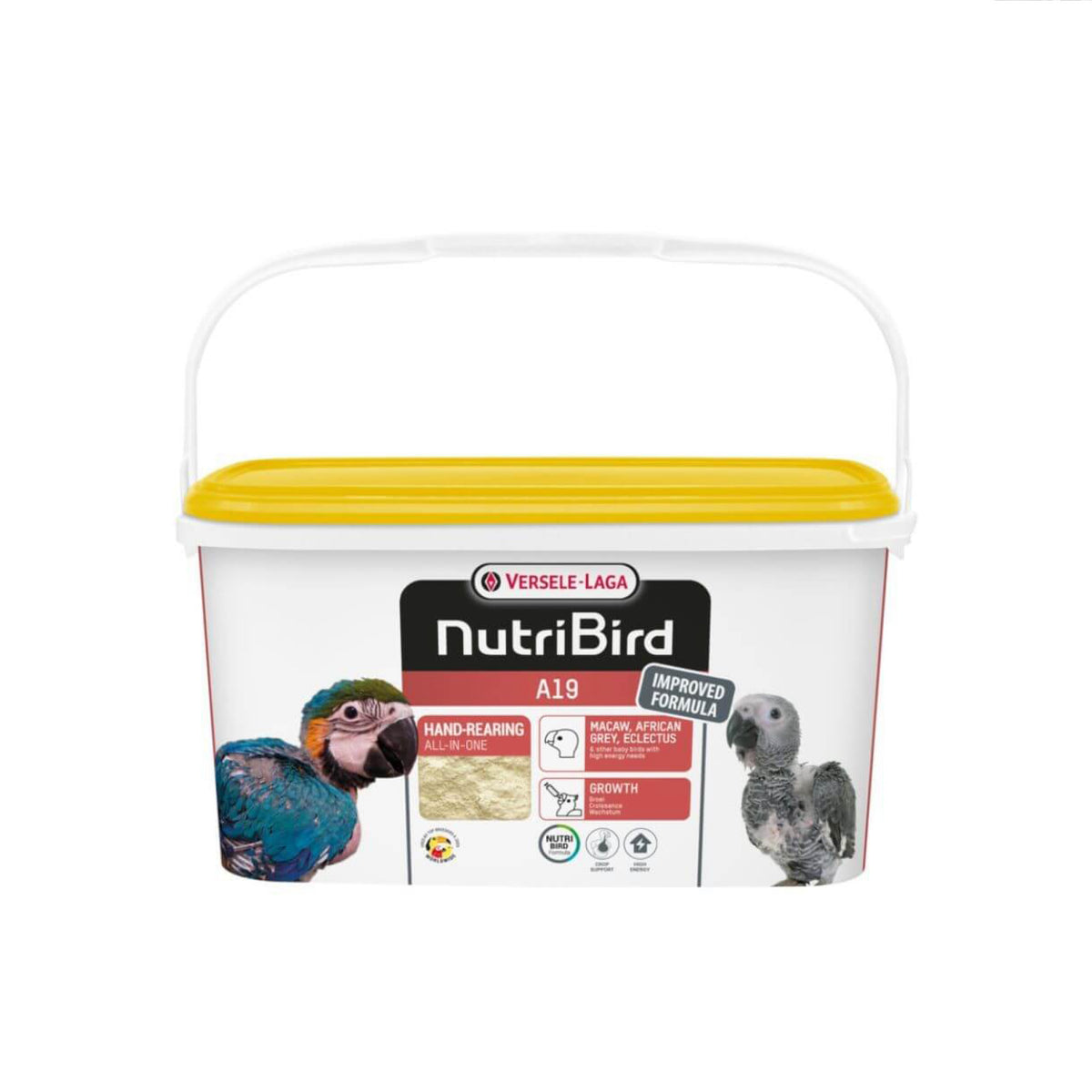 NutriBird A19 New Formula i 3 kg pose til høns fra Versele-Laga