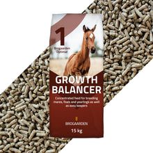 Optimal 1 Growth Balancer hestefoder i 15 kg sæk fra Brogaarden
