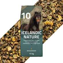 Optimal 10 Icelandic Nature hestefoder i 15 kg sæk fra Brogaarden