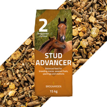 Optimal 2 Stud Advancer hestefoder i 15 kg sæk fra Brogaarden